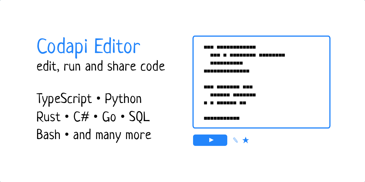 Codapi Editor